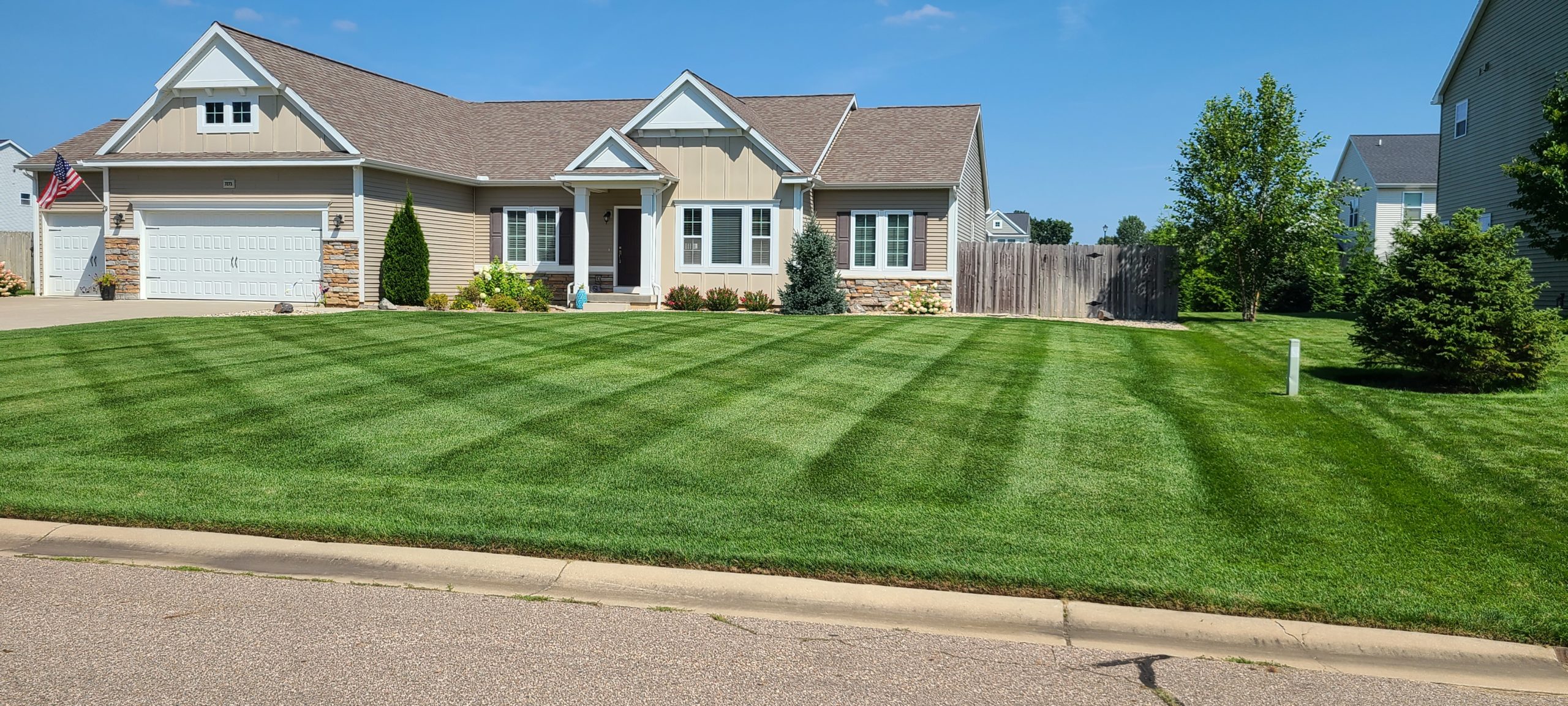 Residential lawn mowing service in Portage Michigan by Newhouse Lawn Care